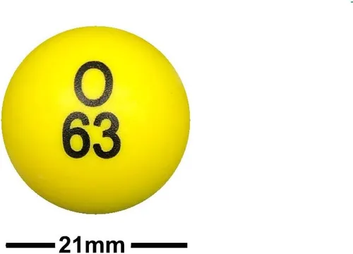 Miniatura 3 de Yuanhe Bolas de bingo de 0.8 pulgadas para jaulas y tableros jumbo, fácil de leer, 75 unidades, perfectas para fiestas, noches de bingo, rifas