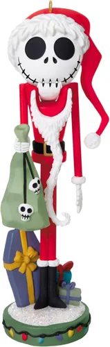 Miniatura 7 de Hallmark Keepsake Adornos de Navidad 2023, Disney Tim Burton, The Nightmare Before Christmas Halloween Town, adorno de cristal, juego de 9, regalos