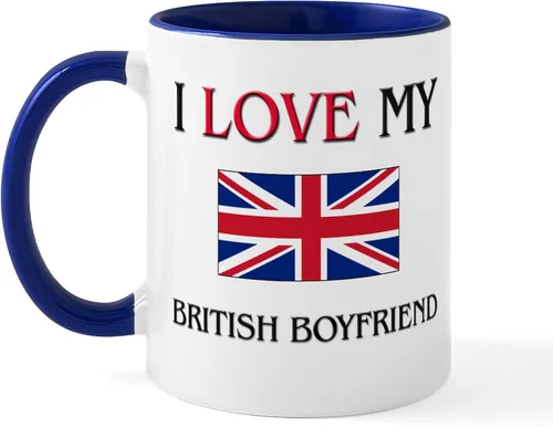 Miniatura 39 de CafePress Born American, British By Hea Taza de café de cerámica de 11 oz (11.0 fl oz)