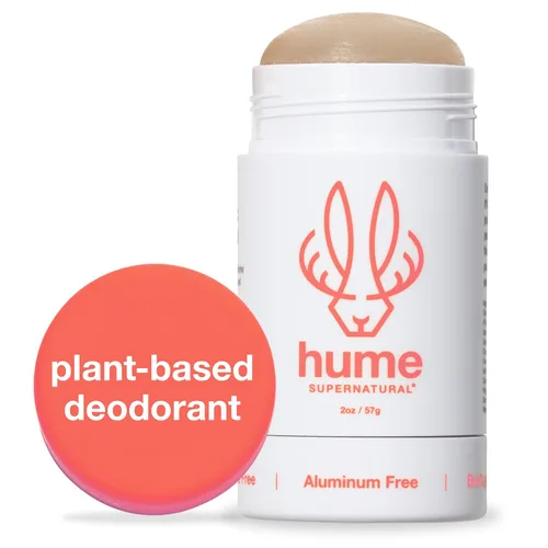 Hume Supernatural Desodorante sin aluminio para mujeres y hombres, seguro para pieles sensibles, probiótico, a base de plantas, sin bicarbonato de