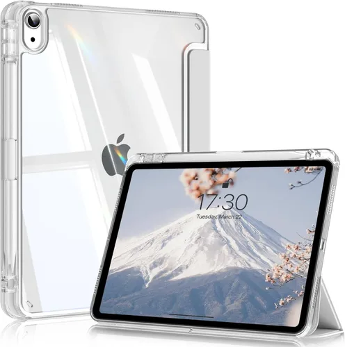 Miniatura 11 de Compatible con iPad (A16) de 11ª generación de 11 pulgadas 2025, funda para iPad de 10.9 pulgadas 2022, parte trasera transparente y cubierta