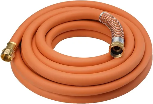 Miniatura 26 de Wiseflow Leader Hose Manguera de agua resistente de 3 x 5/8 pulgadas con accesorios de latón macho a hembra, extensor de manguera corta para carrete