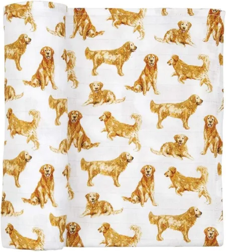 Miniatura 9 de Mud Pie Manta Envolvente para Bebé con Estampado de Dachshund, 47" x 47