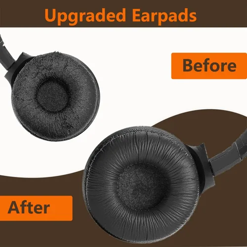 Miniatura 6 de Almohadillas para auriculares Sony de 2.756 in, almohadillas de repuesto compatibles con Sony MDR-ZX110 ZX110NC ZX310 ZX330BT WH-CH500 CH510 CH520