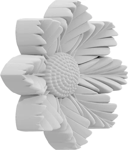 Miniatura 2 de 1 1/2 pulgadas de ancho x 1 1/2 pulgadas de alto x 1/4 pulgadas de diámetro pequeño Carlisle Flower Rosette