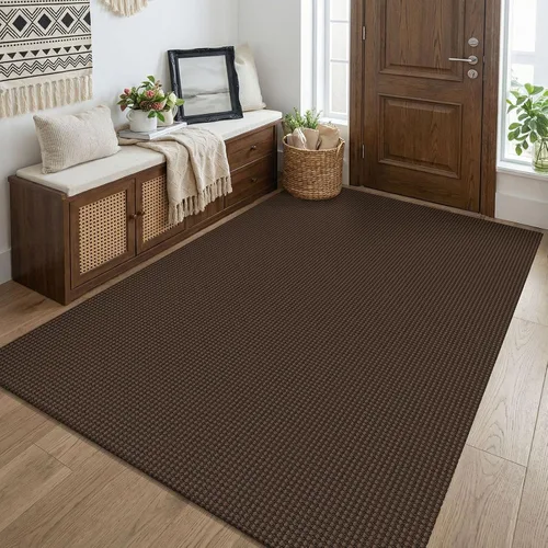 Miniatura 108 de KOZYFLY - Tapetes para entrada, lavable, tejido, con respaldo de goma antideslizante, de algodón, interiores, cocina, entrada, vestíbulo y puerta