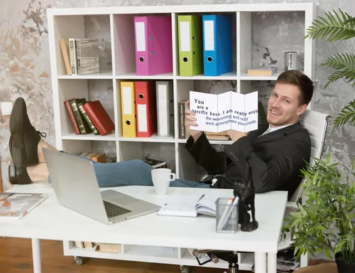 Miniatura 5 de WhatSign Divertida tarjeta del día del jefe para mujeres y hombres, tarjetas de regalo para el día de los jefes nacionales para hombres, mujeres