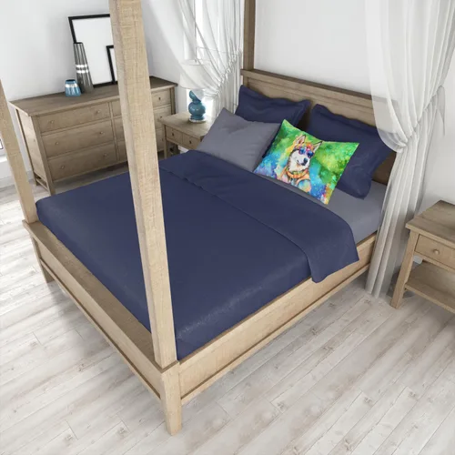 Miniatura 4 de Caroline's Treasures DAC2564PILLOWCASE - Funda de almohada estándar de Husky Siberiano, Hippie Dawg, ligera, súper suave, fácil de cuidar