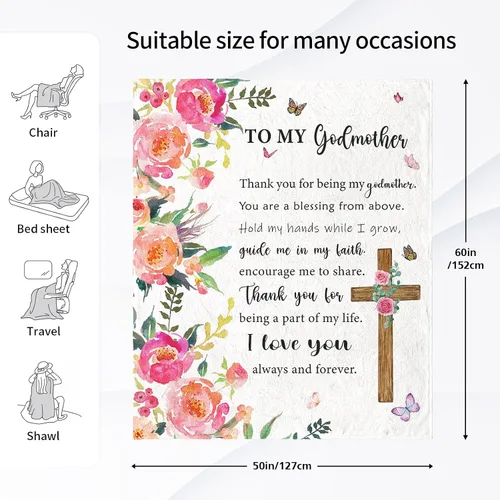 Miniatura 4 de Regalos para madrina, regalo de cumpleaños para madrina de parte del ahijado, regalos de madre divina para mujeres, regalos cristianos para madrina