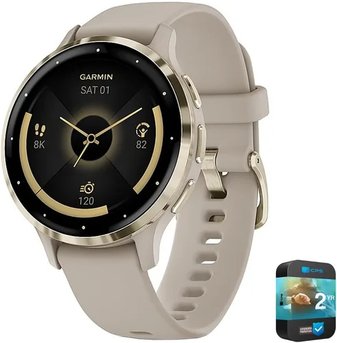 Miniatura 13 de Garmin Venu 3 Reloj inteligente de salud y fitness con GPS, bisel de acero plateado y caja Whitestone (45mm) Modelo oficial del socio de EE. UU.