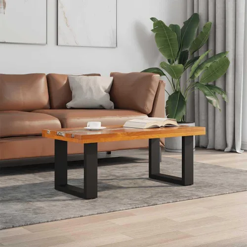 Miniatura 10 de mesa de Centro para sala Mesas de centro Mesa de centro de resina de teca de 39.4 x 19.7 x 15.7 pulgadas, adecuada para salas de estar, balcones
