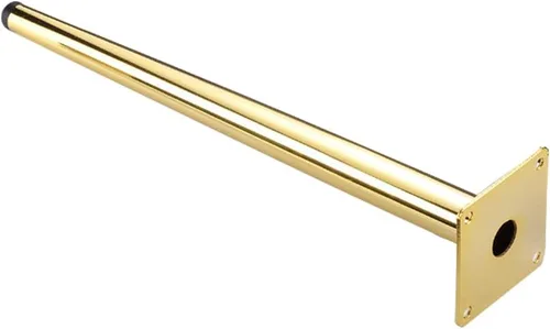 Miniatura 4 de Osring Patas de muebles de 16 pulgadas, patas redondas de metal cónico dorado para mesa, muebles inclinados para gabinete, accesorios para mesa