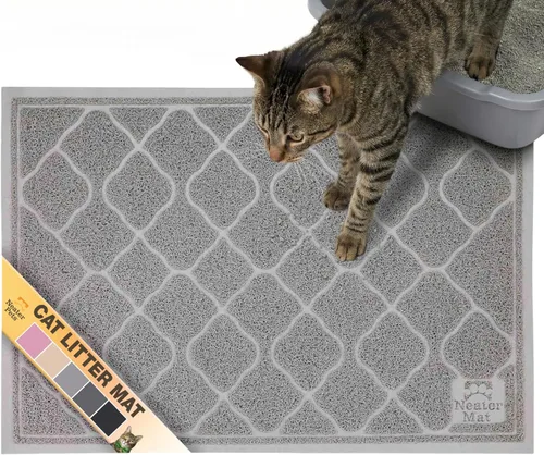 Miniatura 10 de Neater Pets Neater Mat Tapete de arena para gatos, grueso y duradero para caja de arena, almohadilla de trampero atrapa el desorden para proteger