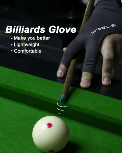 Miniatura 5 de WRELS Guantes de billar para mano izquierda o derecha, 1 guante deportivo de billar para mujeres y hombres