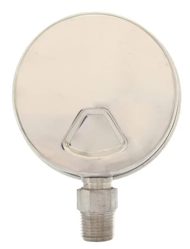 Miniatura 3 de Medidor de presión de acero inoxidable lleno de aceite de 4" - 1/2" NPT montaje inferior 1000PSI