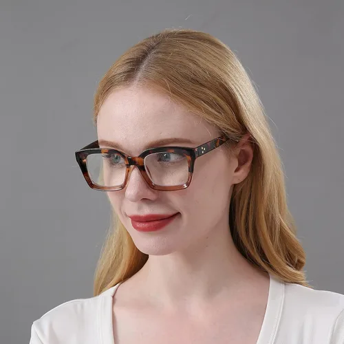 Miniatura 3 de DXYXYO Paquete de 3 lentes de lectura retro de gran tamaño para mujeres y hombres, a la moda, cuadrados, con bloqueo de luz azul, lector