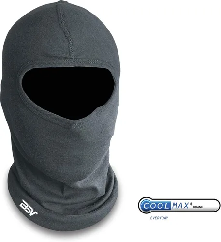 Miniatura 2 de Pasamontañas de algodón de lujo para la cara y el cuello máscara de motociclistadeportes al aire librecuello polaina - All Season Black