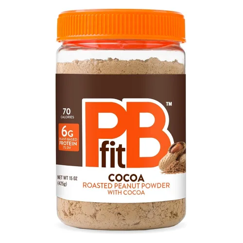 Miniatura 12 de PBfit 30 onzas de mantequilla de maní en polvo sabor a chocolate, mantequilla de maní en polvo de cacao hecha de cacahuetes tostados reales y cacao