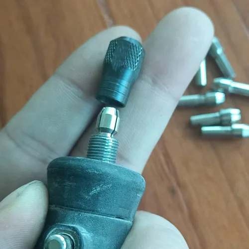 Miniatura 5 de Juego de tuercas de sujeción rotativas de cambio rápido de 9 piezas para Dremel Tuerca de pinza de plata de 9 piezas