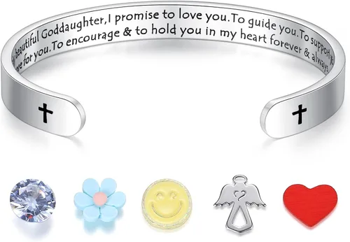SAM & LORI Pulseras personalizadas para adolescentes y mujeres, bonitos regalos de joyería (varios diseños) para mejor amiga, hija, nieta, sobrina,