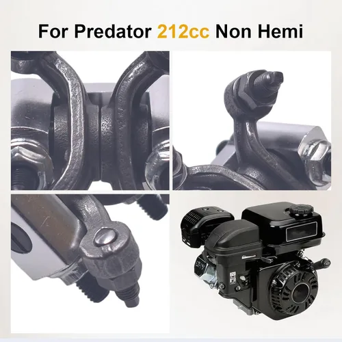 Miniatura 9 de Juego de brazos basculantes con eje de carreras con plata para Predator 212cc Non-Hemi, Honda GX160/200, 196cc Clon