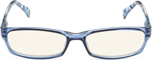 Miniatura 4 de Gafas de computadora de moda para mujer, diseño de patrones (azul, 0.00)