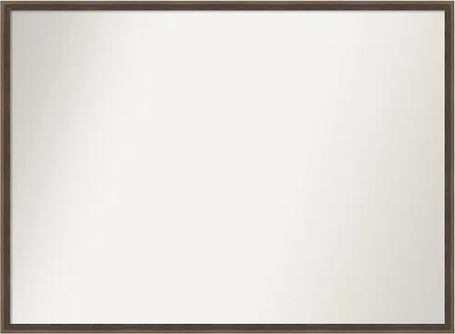 Miniatura 53 de Amanti Art Brown Bathroom Mirror for Over Sink, 23x41 Custom Made Hardwood Wedge Mocha Rectangle Vanity Mirror, Large Modern Wood Frame, Hangs
