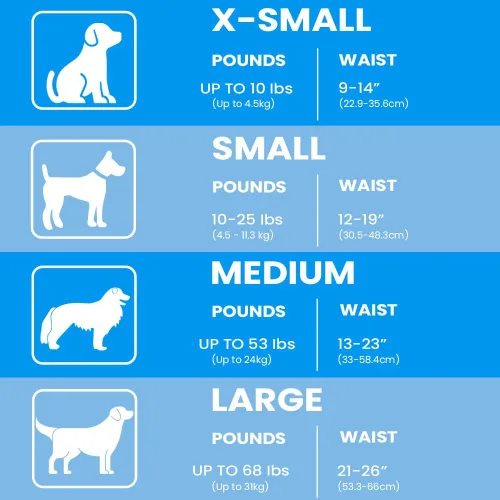 Miniatura 5 de BV Pañales para Perros Machos Medianos (Cintura 13-23 pulgadas) Súper Absorbentes – 50 Unidades Desechables – Pañales para Perros con Indicador