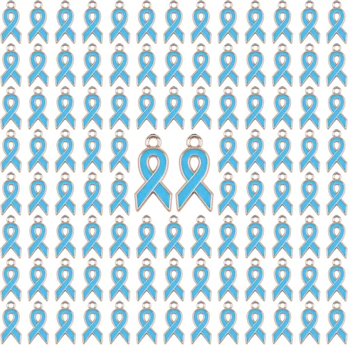 WANDIC Colgantes de cinta, violencia doméstica, lupus, alzheimer, concientización sobre el cáncer de páncreas de aleación para la fabricación de