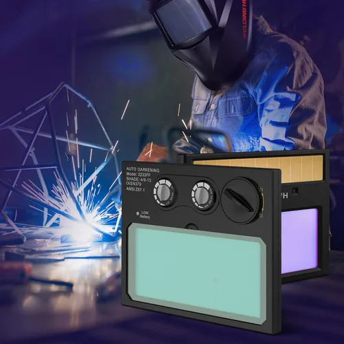 Miniatura 9 de TRQWH Lente de soldadura de oscurecimiento automático HD de 4.33 x 3.54 pulgadas, filtro solar de color verdadero con 2 sensores de arco rango