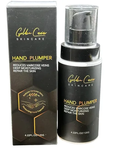 Cuidado de la piel Golden Caviar: Crema Regordeta de Manos - Crema hidratante Vein Away | Disminuye la apariencia de las venas | Apariencia juvenil