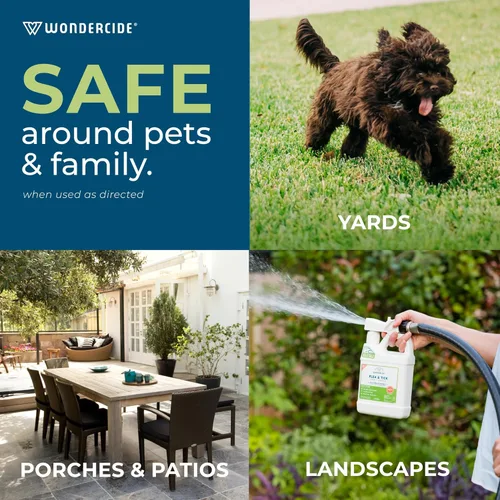Miniatura 5 de Wondercide - Concentrado en aerosol para pulgas y garrapatas para patio y jardín con aceites esenciales naturales - Mata, controla, prevenga