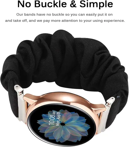 Miniatura 6 de Miimall Correa elástica de 0.78 pulgadas compatible con Samsung Galaxy Watch 6/5/4 de 1.575 pulgadas, 1.732 pulgadas, Watch 5 Pro, Watch 6/4 Raninbow