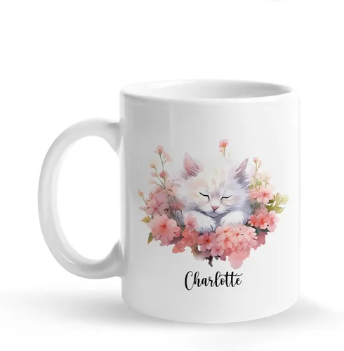 Miniatura 12 de Taza de café personalizada con loro en un bosque tropical, tazas personalizadas de animales, taza con nombre personalizado para cumpleaños