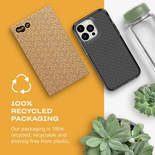 Miniatura 6 de Tech21 iPhone 14 Pro Max Evo Check – Funda protectora delgada y absorbente de golpes con protección FlexShock Multi-Drop de 16 pies y botones Negro