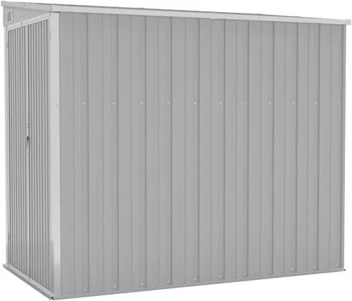 Miniatura 10 de vidaXL vidaXL Cobertizo de almacenamiento, cobertizo de jardín montado en la pared con puertas dobles con cerradura, cobertizo de almacenamiento al