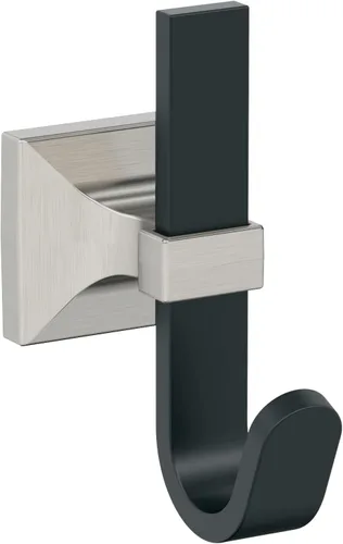 Miniatura 11 de Amerock HBX36686BBZG10 Burbank Gancho decorativo de pared de una sola punta Gancho de níquel satinado y champán dorado para abrigos, sombreros