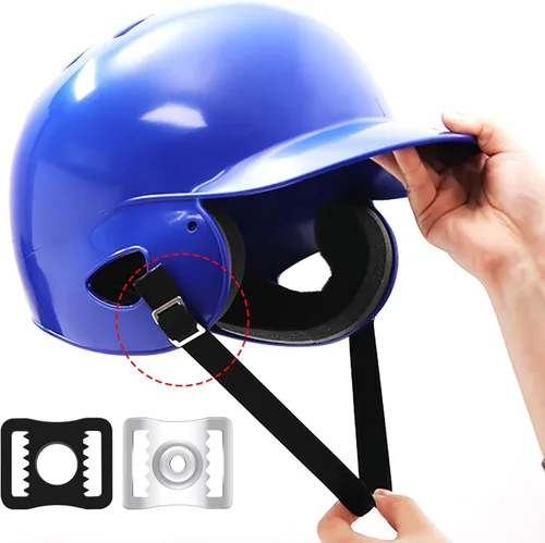 Miniatura 4 de Football Helmet Repair Kit, Hockey Helmet Replacement Parts, Visor J Clips Rubber Gasket Screw Nuts with 1 Pcs Srewdriver, Chin Strap Adapter for