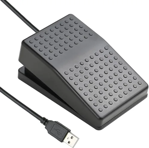 iKKEGOL Interruptor de pie USB actualizado con un solo pedal de control mecánico Mapa Teclado de ratón Combinación de teclas de acceso rápido