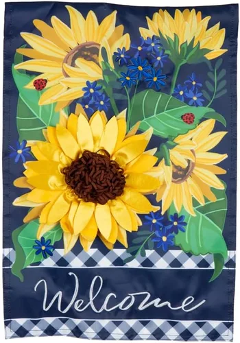 Miniatura 9 de Evergreen Flag Autumn Greetings - Bandera de jardín de gamuza, banderas de jardín de bienvenida de otoño de 12 x 18 pulgadas, banderas de jardín