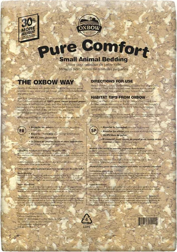 Miniatura 2 de Oxbow Pure Comfort Lecho, Lecho para Conejo, Hámster y Conejillo de Indias, Suministros de Conejito para Caja de Arena, Seguro para Mascotas, Caja