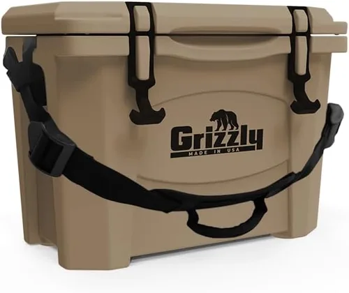 Miniatura 2 de Grizzly - Enfriador de 15 cuartos de galón Baúl de hielo duradero con aislamiento rotomoldeado Fabricado en Estados Unidos Garantía de por