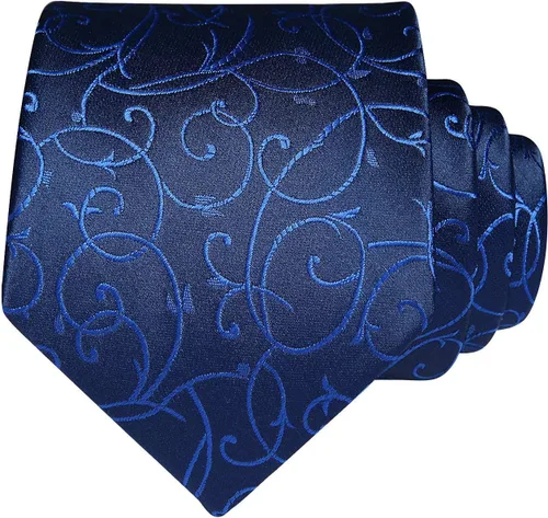 Miniatura 42 de Corbatas florales tejidas clásicas para hombre, corbata cuadrada de bolsillo, corbatas formales para hombres, boda con pañuelo