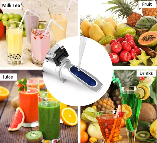 Miniatura 6 de Refractómetro Brix 0-32% Brix Meter para probar el contenido de azúcar en frutas, refractómetro portátil Brix Tester para hacer jarabe de arce