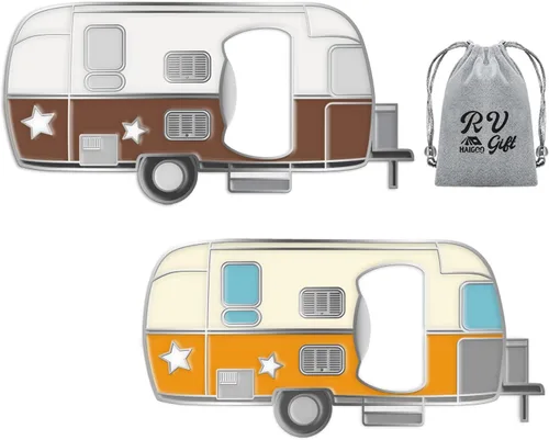 Abrebotellas Magnético para RV con Atrapacorchos, Set de Regalo Único para RV, Imanes Adhesivos para Refrigerador para Fácil Almacenamiento,
