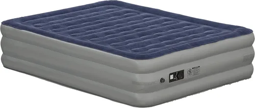 Miniatura 2 de Flash Furniture Kellos - Colchón de aire de 18 pulgadas con bomba eléctrica interna certificada ETL y funda de transporte, color azul Queen