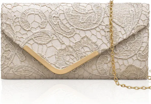 Bolso de mano Larcenciel para mujer, bolso de lentejuelas brillante con cadena, bolso de noche con destellos para fiestas y graduaciones