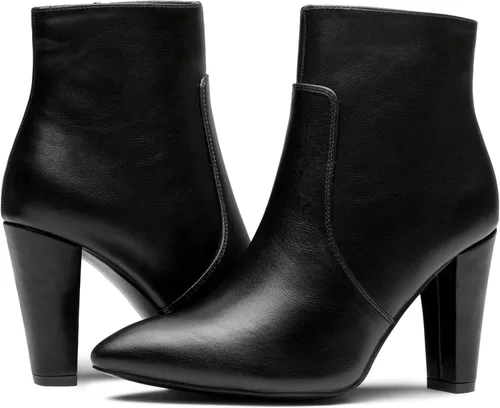 Miniatura 6 de Vepose Botas de tobillo 9633 para mujer, botas de tacón alto de aguja de moda, botas de vestir con punta de punta