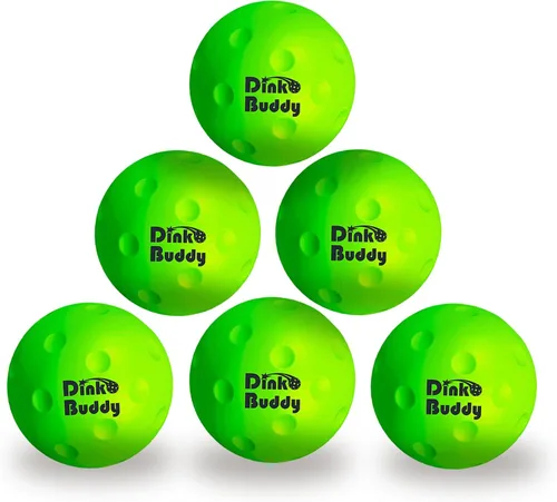 Miniatura 8 de Kelso Pickleball, pelotas de pickleball de espuma PU para reducir el ruido, mejora la coordinación ojo-mano, uso en interiores y exteriores, pelotas