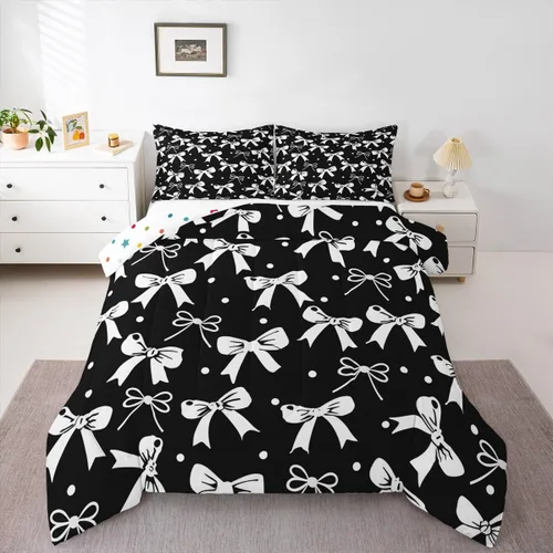 Miniatura 17 de Feelyou Juego de edredón de castillo rosa para niños, tamaño individual, juego de ropa de cama de princesa para niños y niñas, inserto de edredón